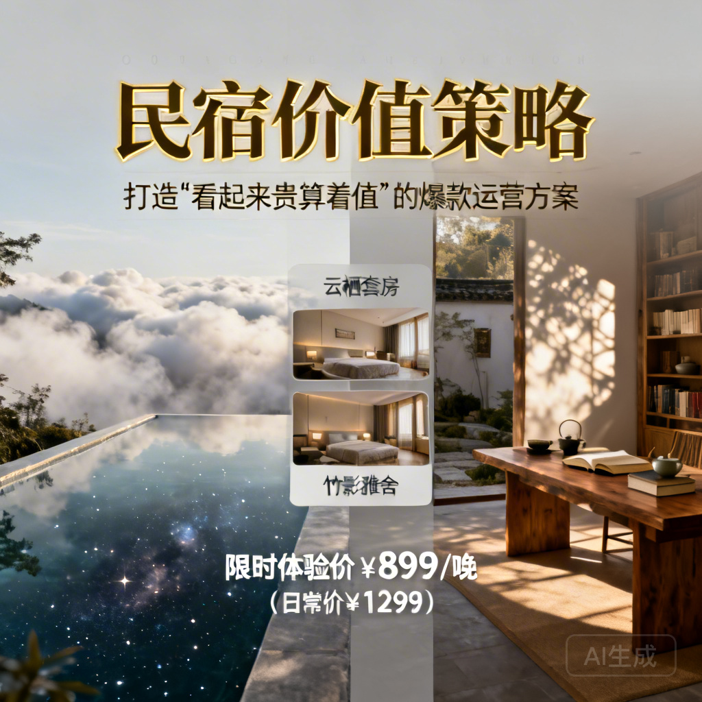 民宿OTA运营：打造&amp;amp;amp;amp;amp;amp;amp;amp;amp;quot;看起来贵算着值&amp;amp;amp;amp;amp;amp;amp;amp;amp;quot;的爆款价值策略​
