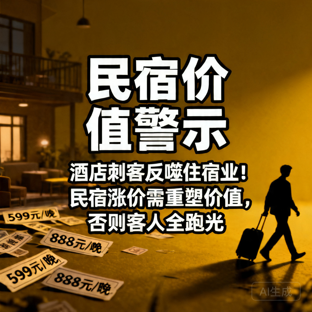 &amp;quot;酒店刺客反噬住宿业！民宿涨价需重塑价值，否则客人全跑光&amp;quot;