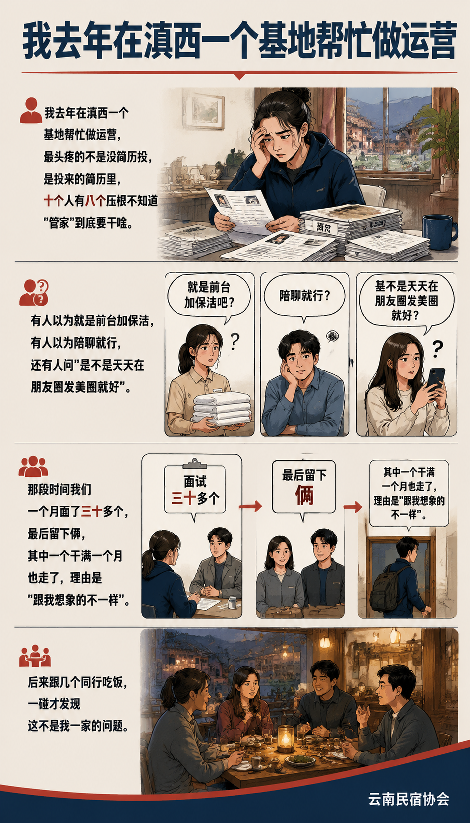 八成民宿管家没受过系统培训：行业真正缺的，从来不是人：五、给经营者的几条实在建议