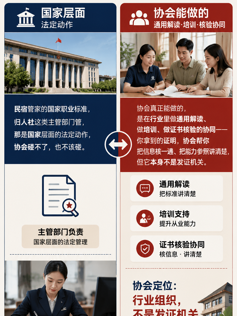云南省旅游民宿行业协会在民宿管家职业化里做了什么:推动团体标准研制的角色(只写征求意见与公示)