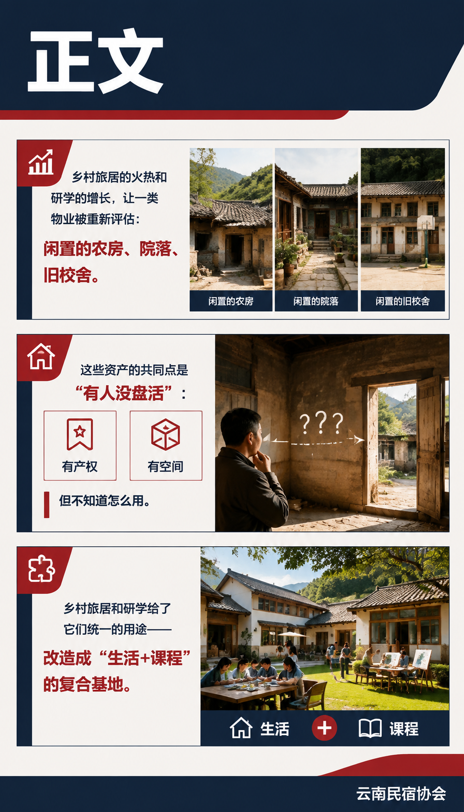 乡村旅居与研学基地怎么做招商：轻投入合作框架（示意）：正文