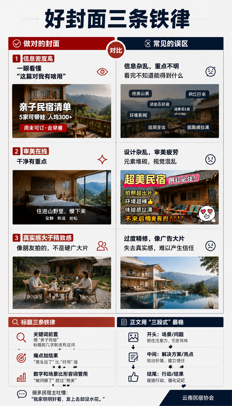 种草笔记的黄金结构：民宿如何被写火：可直接套用的"种草笔记结构模板"