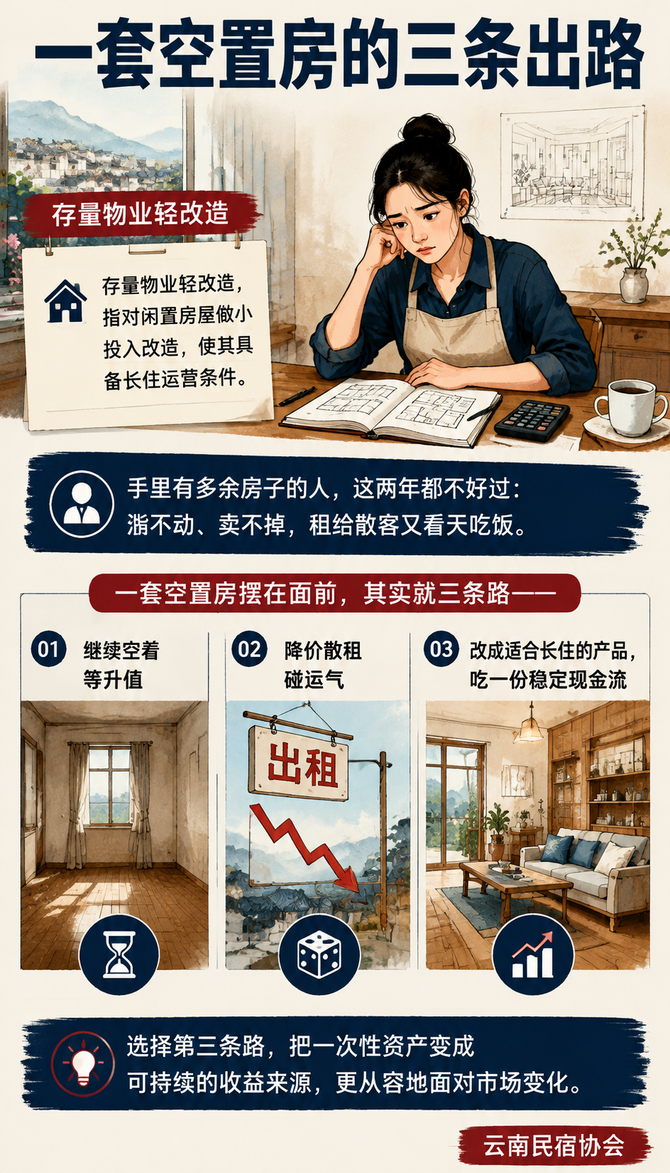 旧物业改造的旅居生意:房地产过剩给小业主的一张新牌:一个真实样本:两套房子的不同命