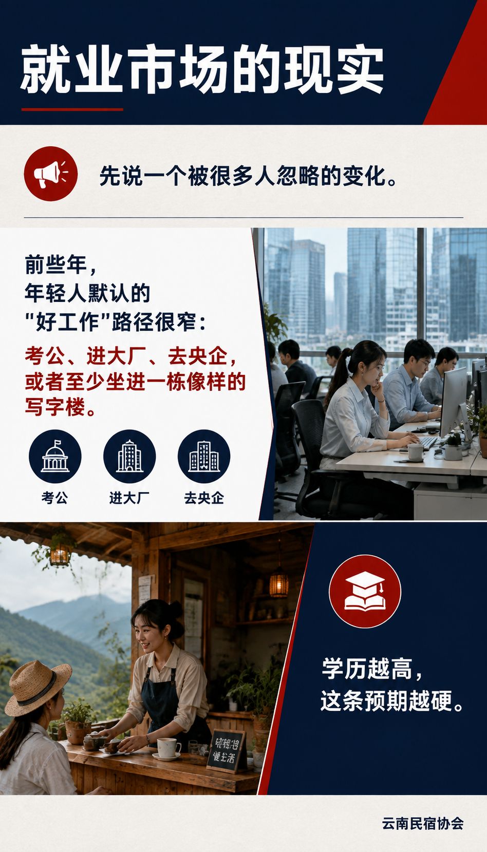 大专、本科、甚至海归，为什么都开始流向民宿管家：就业市场的现实：体面岗变少，体验岗变香