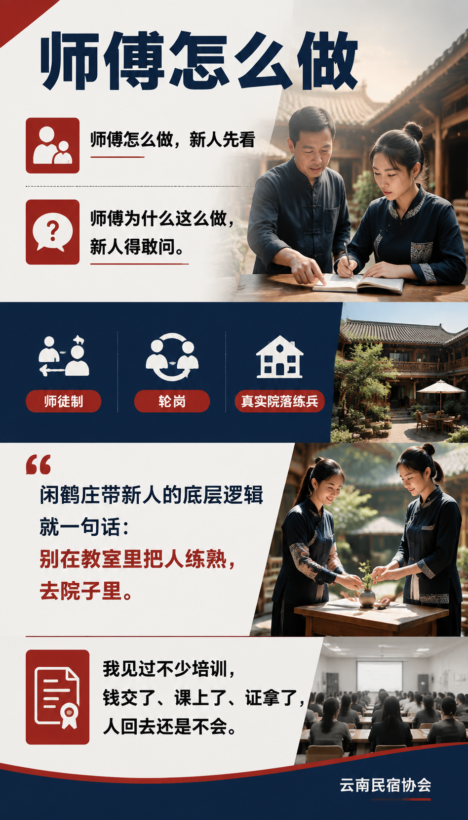 把培训做实：闲鹤庄如何把新手带成能扛事的管家：考核什么、放过什么