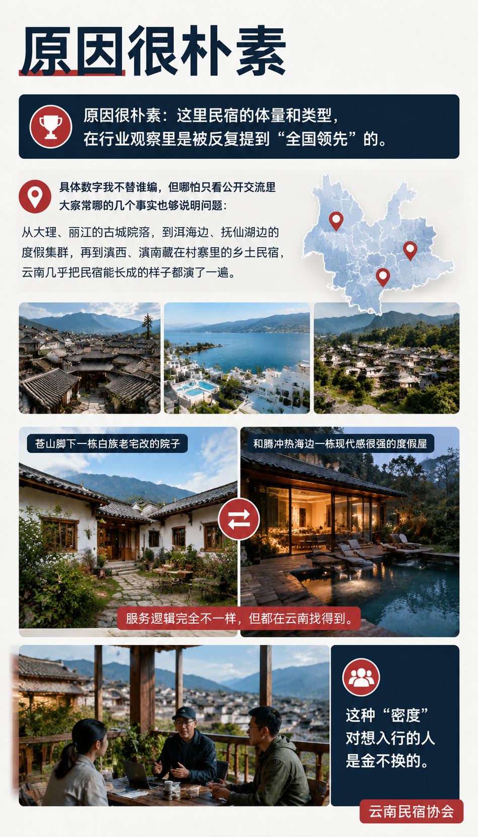 想当民宿管家，为什么越来越多人选择来云南：先看体量：云南的民宿不是"几家好店"，是一整片土壤