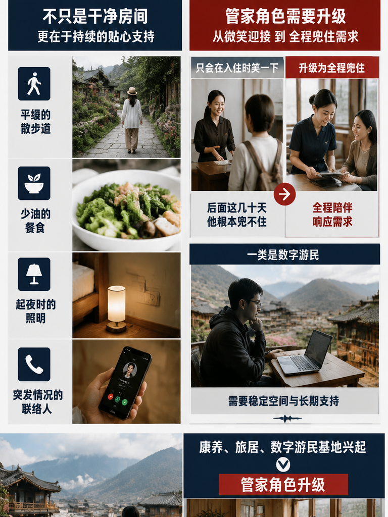当民宿不再只是睡觉的地方，管家就成了关键角色：从"接待"到"生活安排者"的能力迁移