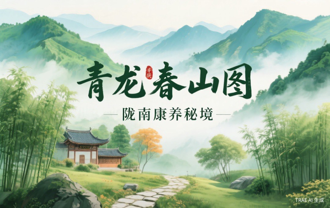 藏在甘肃陇南的康养秘境：闲鹤庄青龙春山图旅居基地全揭秘