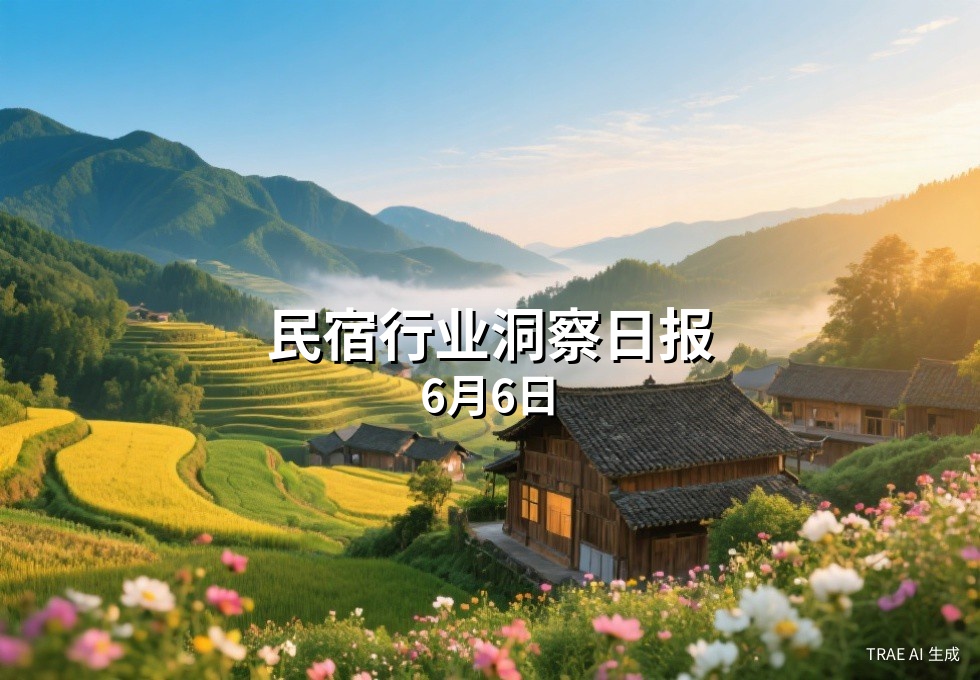 民宿行业洞察日报：6月6日