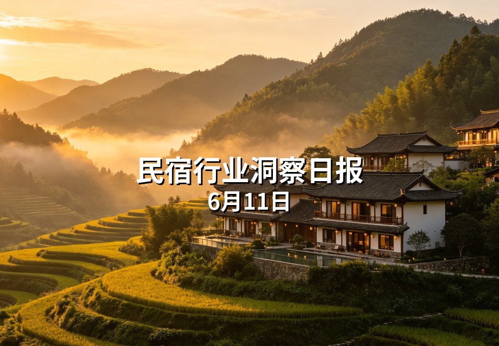 民宿行业洞察日报：6月11日