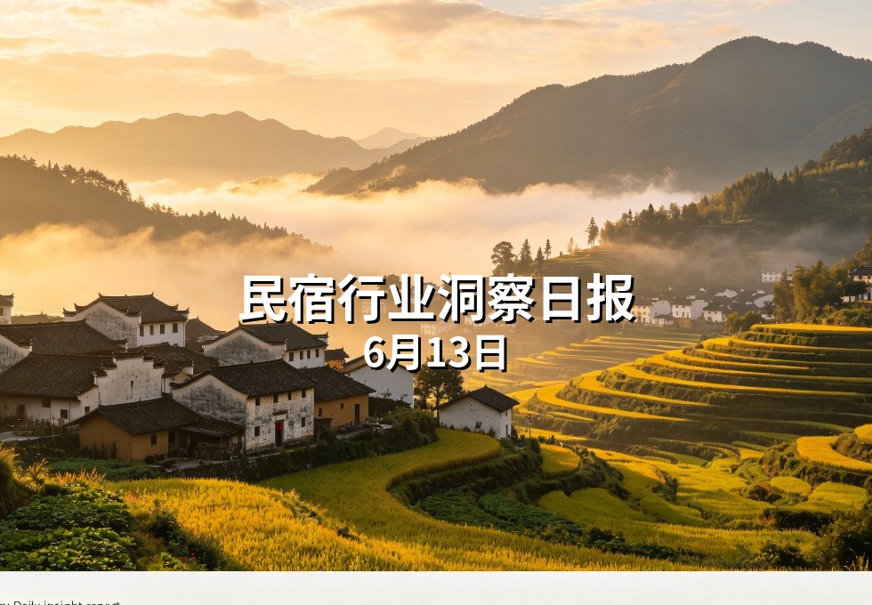 民宿行业洞察日报：6月13日