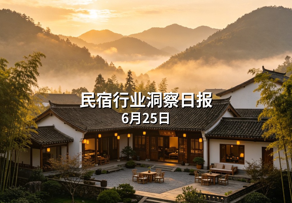 民宿行业洞察日报：6月25日