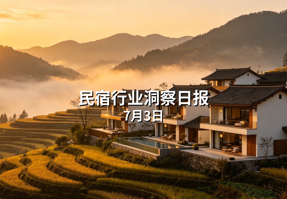 民宿行业洞察日报：7月3日