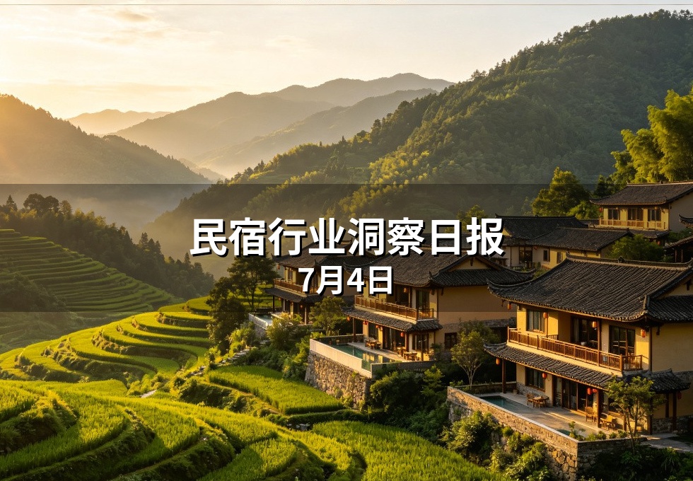 民宿行业洞察日报：7月4日