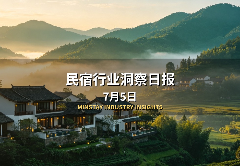 民宿行业洞察日报：7月5日