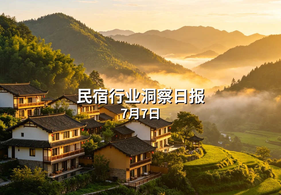 民宿行业洞察日报：7月7日