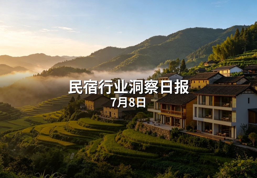 民宿行业洞察日报：7月8日
