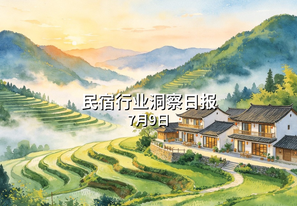民宿行业洞察日报：7月9日