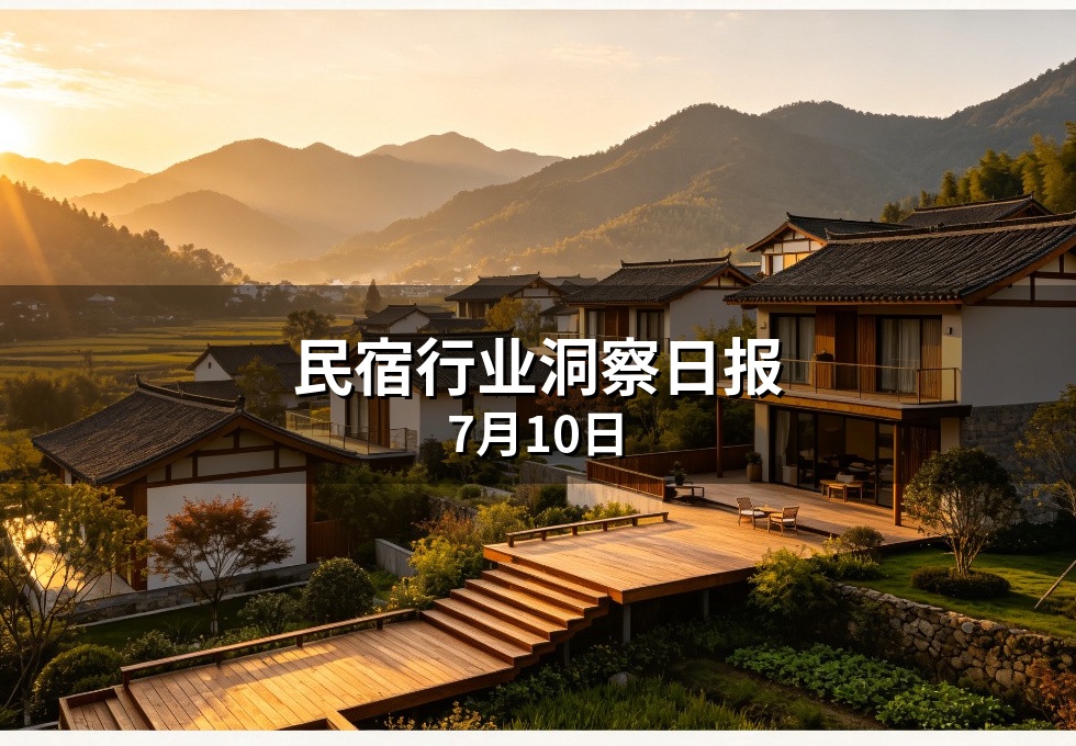 民宿行业洞察日报：7月10日
