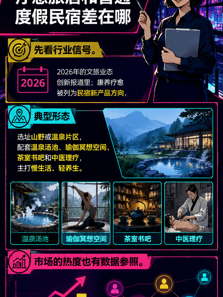 疗愈旅居产品设计:瑜伽颂钵与民宿康养怎么落地:一、疗愈旅居和普通度假民宿差在哪