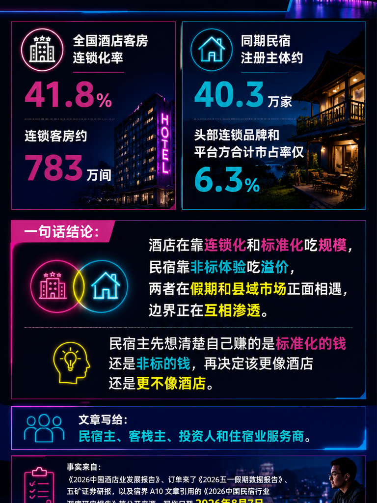 民宿与酒店的份额之争：非标住宿的大盘与边界：导语