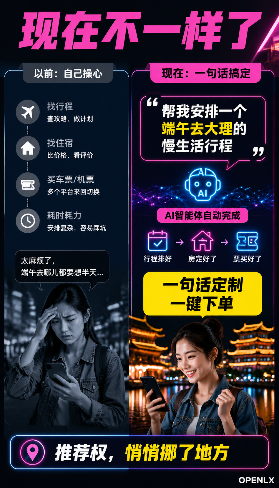 “AI智能体接管行程规划“之后,民宿还靠OTA吗?携程/同程接入微信AI Agent的隐忧与机会:智能体拼的不是算法,是"喂了什么"