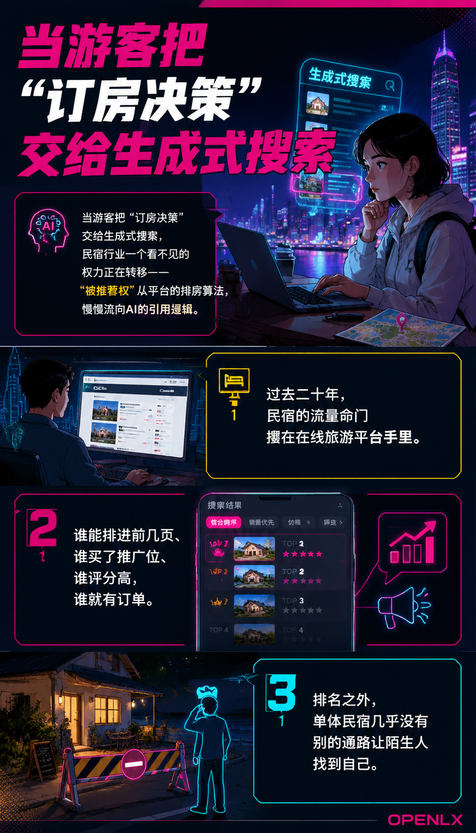 当游客开始问AI订房:民宿行业的“被推荐权“正在重新分配:问题卡在"怎么做",而不是"要不要做"