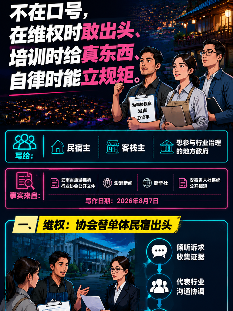 民宿行业协会的价值：维权、培训与行业自律的三条主线：四、经营者怎么参与，以及协会的边界