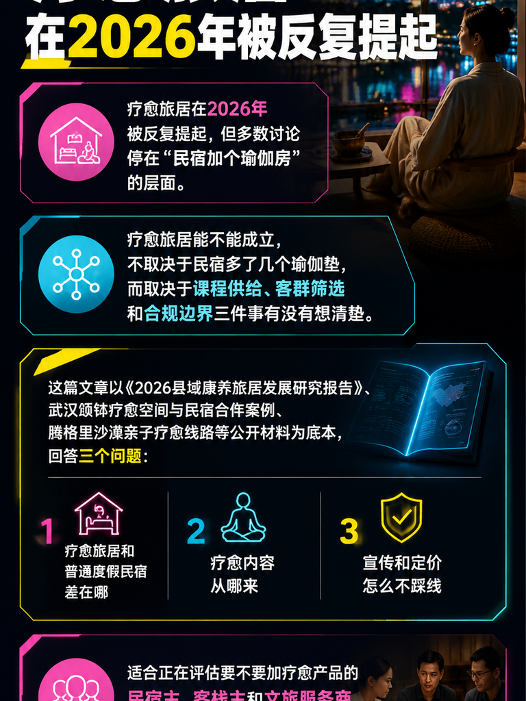疗愈旅居产品设计:瑜伽颂钵与民宿康养怎么落地:导语
