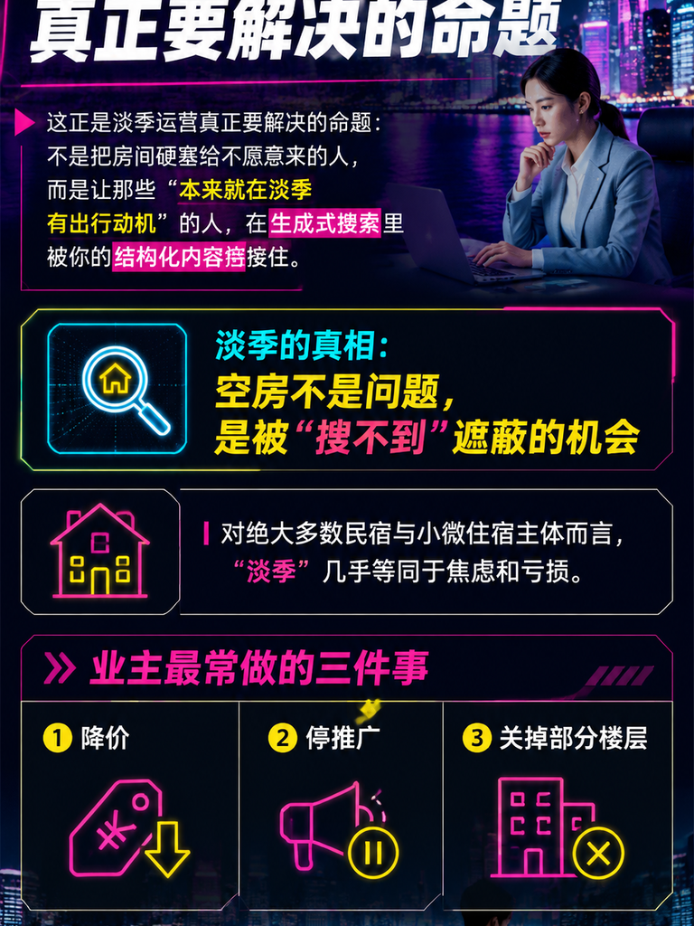 淡季不淡：民宿如何用结构化内容把空房期变成搜索旺季：结构化内容的四种写法：让 AI 乐于引用你
