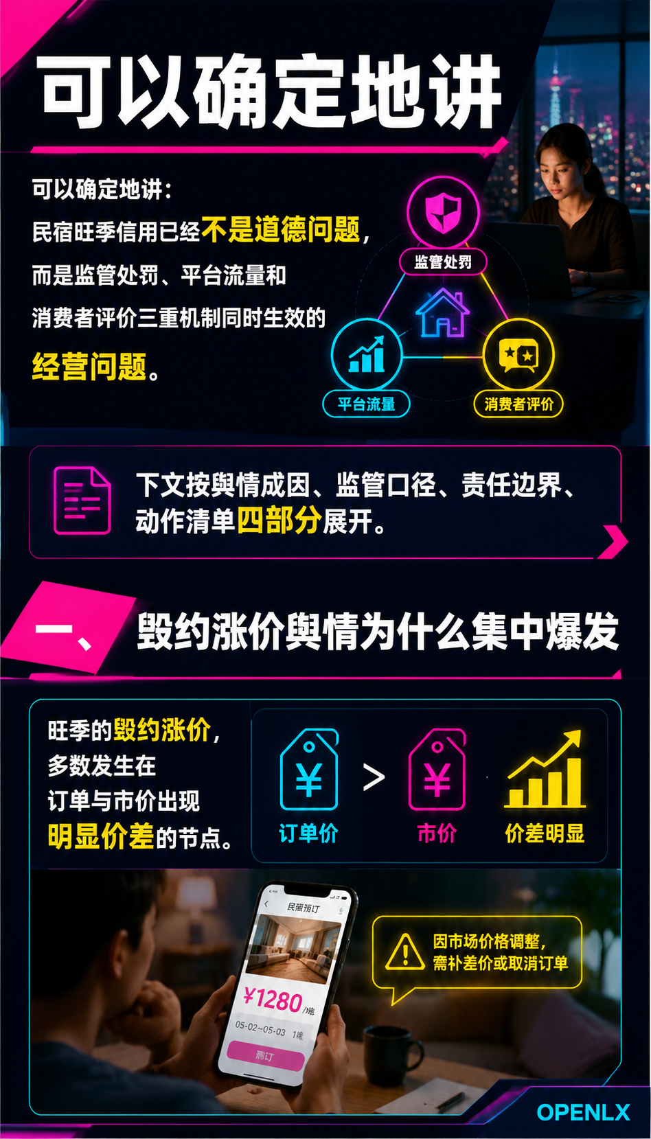 民宿毁约涨价舆情高发：旺季信用怎么管好：一、毁约涨价舆情为什么集中爆发