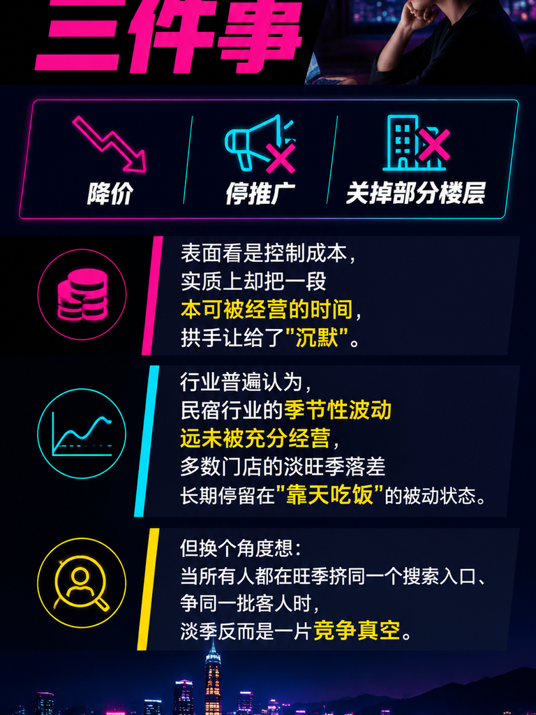 淡季不淡：民宿如何用结构化内容把空房期变成搜索旺季：从"旺季抢流量"到"淡季建信源"：GEO 视角的季节对冲