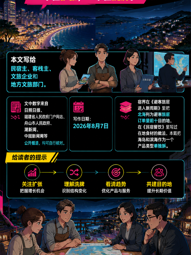 海岛与滨海旅居：水上目的地的产品设计与淡季破局：二、产品设计：海景房、赶海、出海、海鲜怎么串