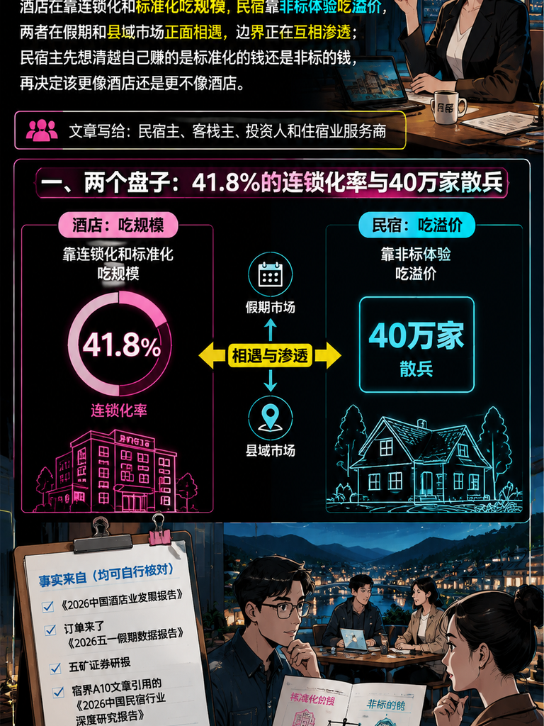 民宿与酒店的份额之争：非标住宿的大盘与边界：五、民宿主怎么定位：五个问题清单