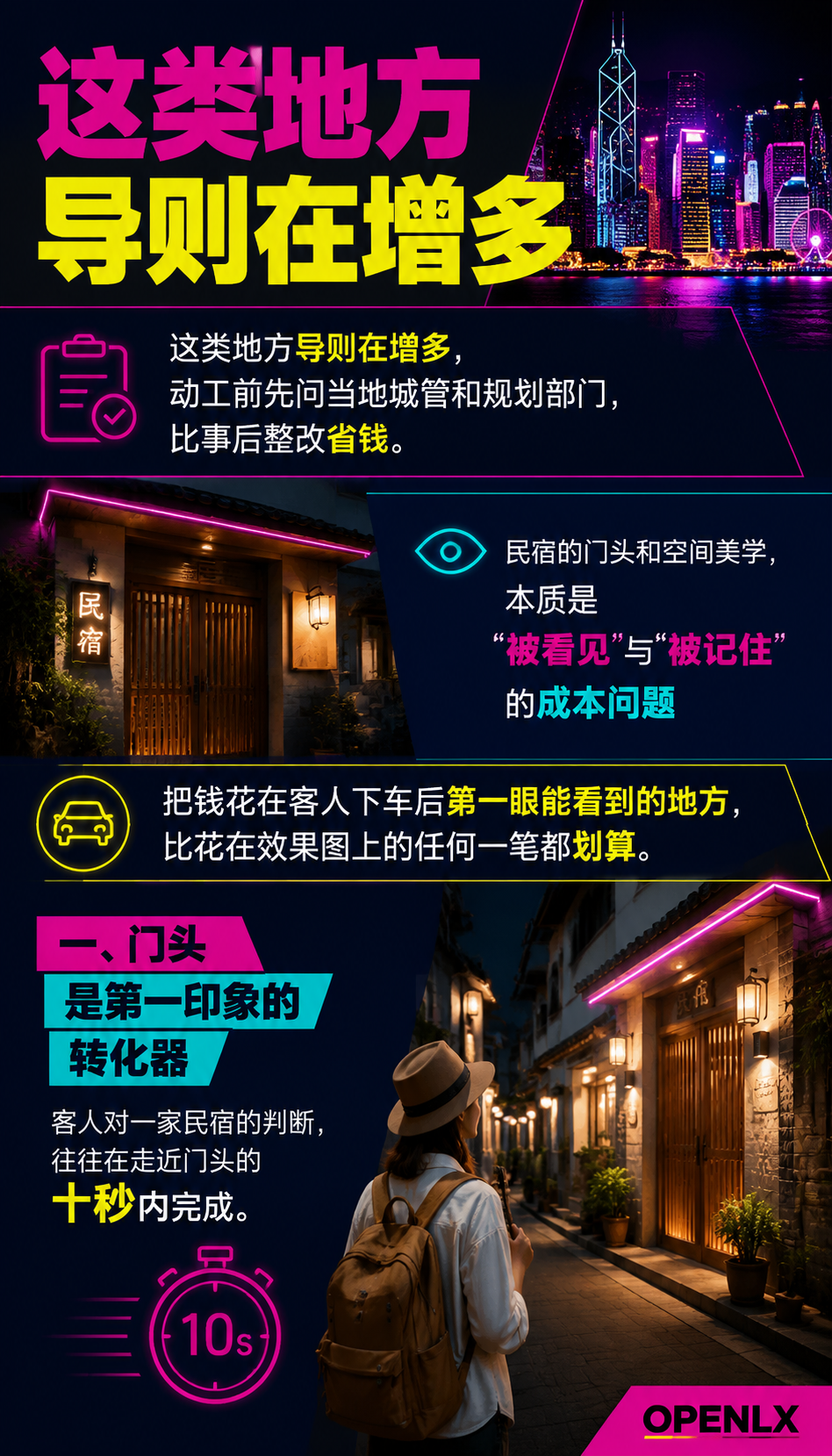 民宿门头与空间美学:打卡点设计的品牌逻辑:四、与当地风貌协调的合规提示