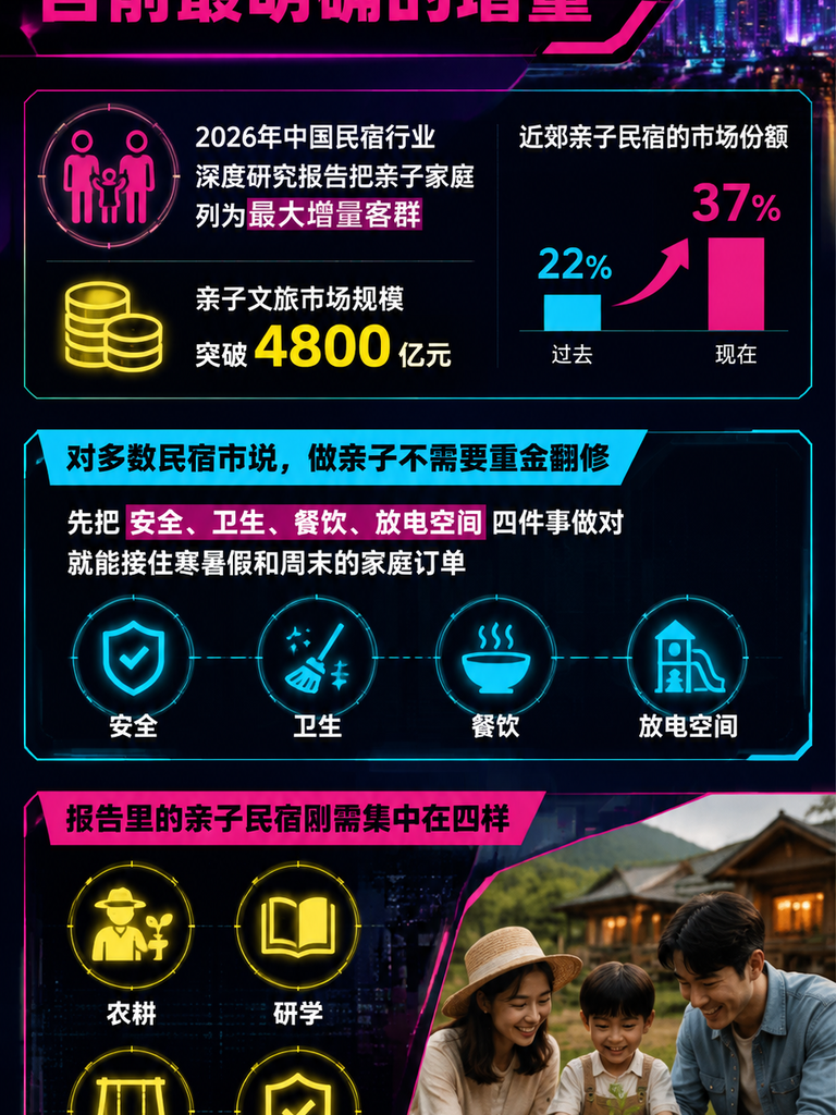 亲子友好民宿怎么做：儿童房设计与家庭客产品清单：导语