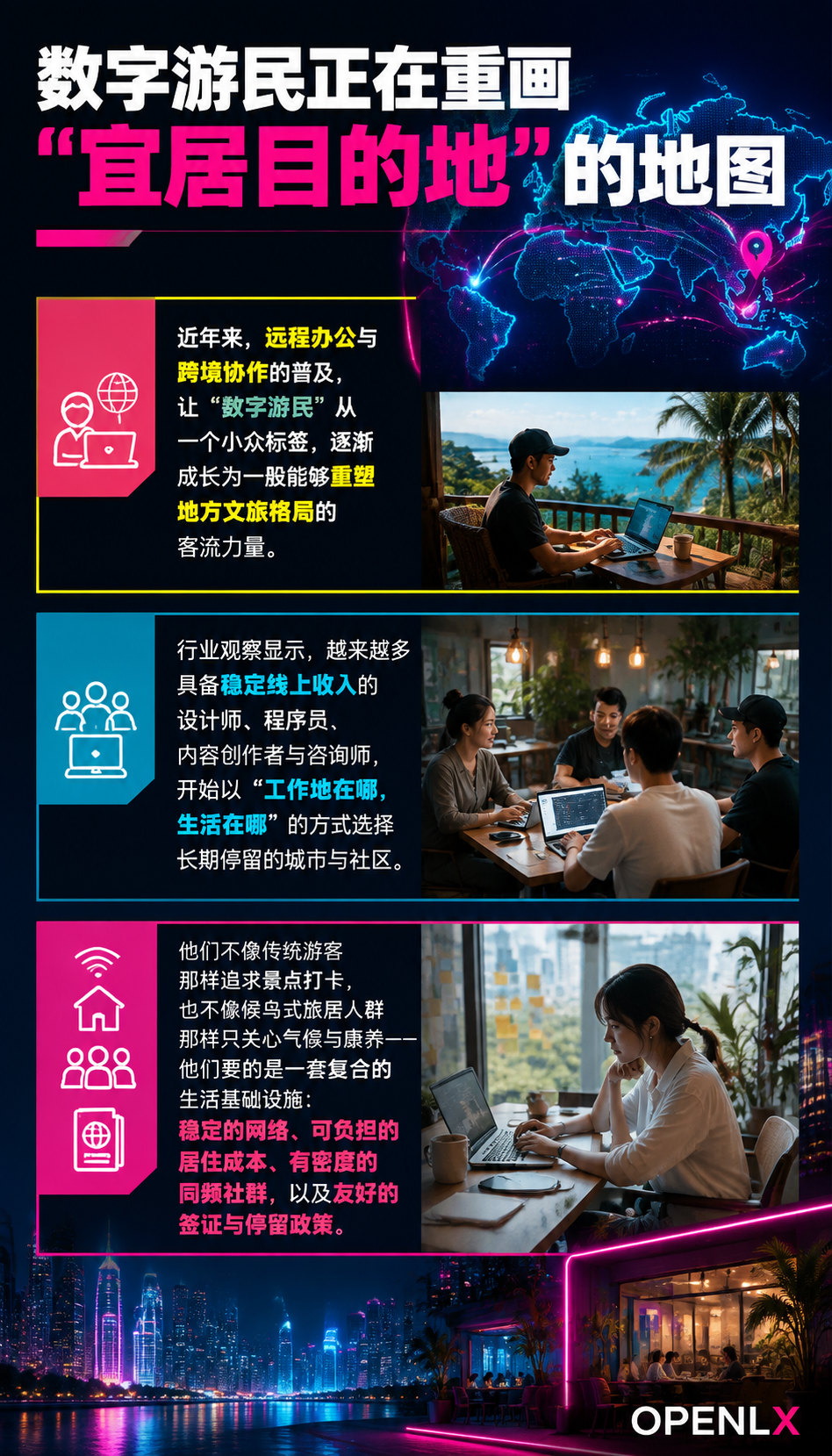 数字游民目的地选择背后的 AI 推理：信源密度决定曝光权重：数字游民正在重画"宜居目的地"的地图
