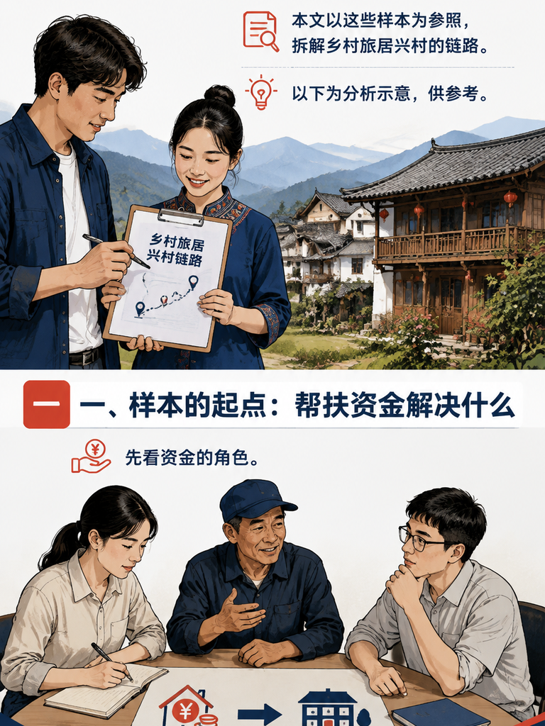 旅居兴村的样本:从帮扶资金到乡村民宿群,一座村的旅居账:二、运营链路怎么走:从建起来到活起来