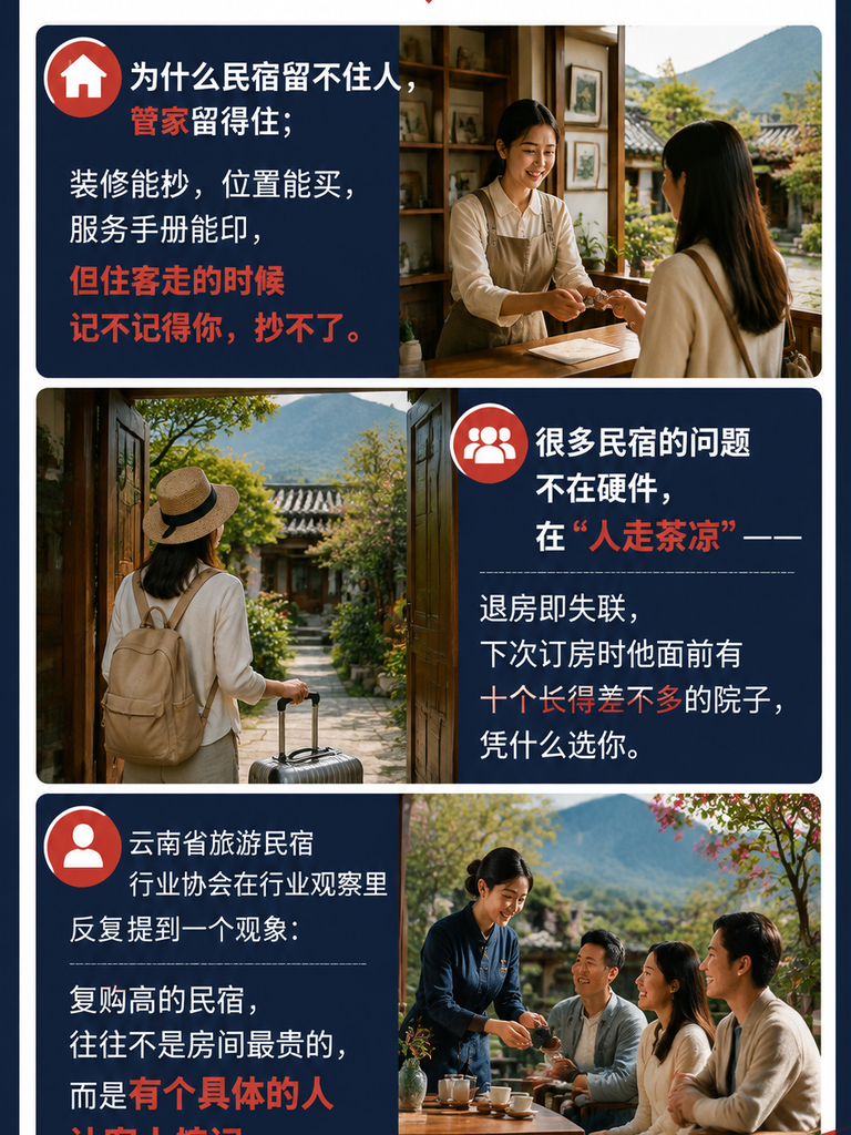 民宿管家 IP 化与私域运营：小院怎么长出回头客：管家 IP 不是网红，是可信赖的人