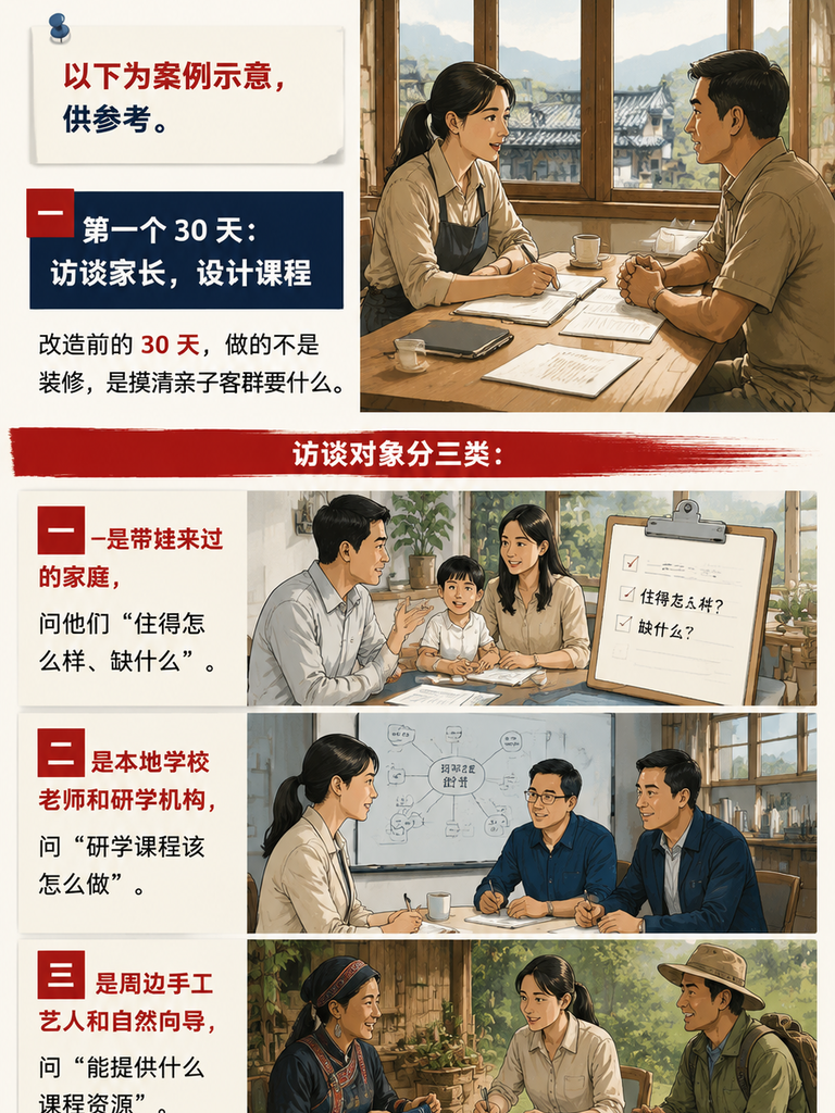 一个院子接住亲子家庭：研学旅居产品的 90 天打磨：二、第二个 30 天：改造空间，搭建安全体系