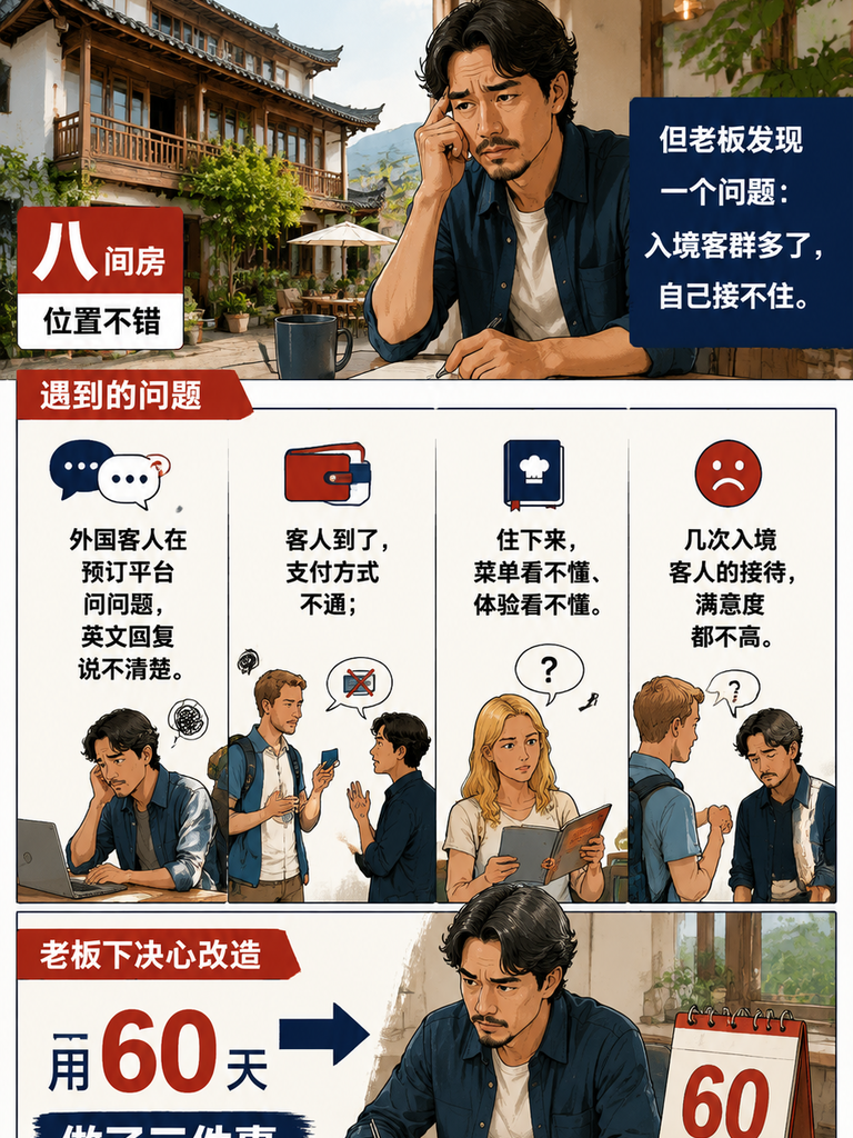 从“接得住“到“留得下“:一家民宿的入境接待改造实录:六、入境接待的运营指标:看什么