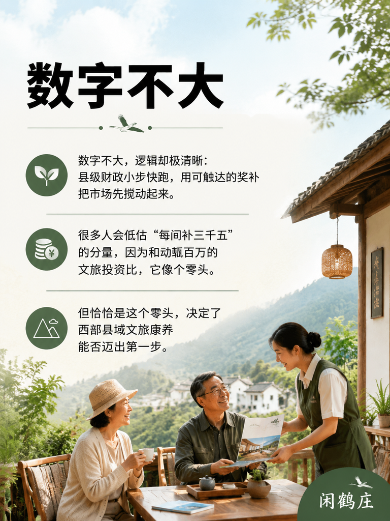 客房每间补3500元:甘肃陇南小县城,如何用民宿奖补撬动百亿文旅康养:一、每间补3500元:小钱如何办成大事