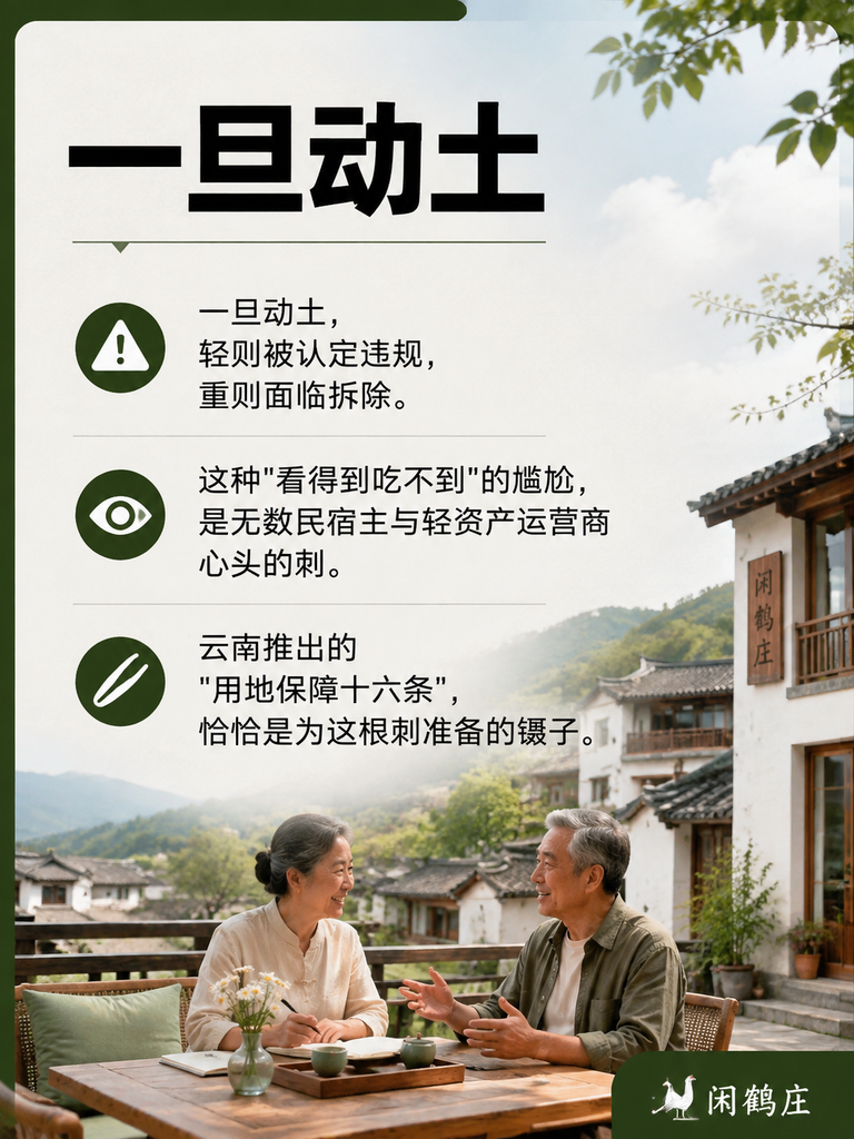盘活2.74万间闲置房:云南"用地保障16条",给轻资产民宿打了一针强心剂:一、为什么轻资产民宿最怕"用地"两个字