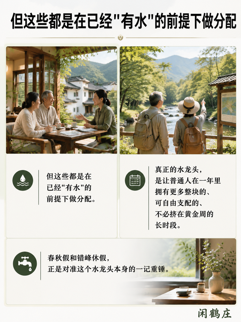 2026政府工作报告首提"春秋假+错峰休假":制度性放假,才是旅居消费的真正水龙头:二、错峰如何削峰填谷:淡旺季闲置的治本之策