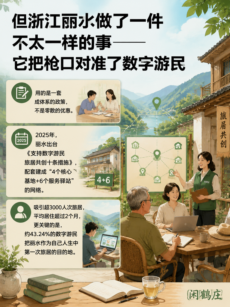43%数字游民首次旅居就选丽水:十条措施+4+6网络,小城如何黏住新人群:四、数字游民的"落地"实效:不是流量是居留