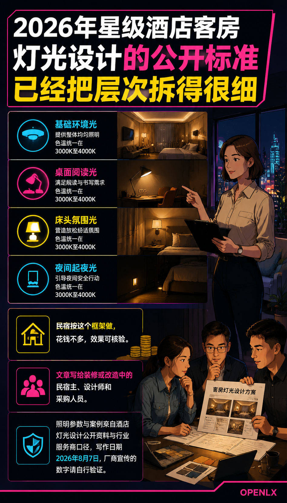 民宿照明设计:氛围、节能与智能控制的投入账:四、让灯光成为可拍照的卖点