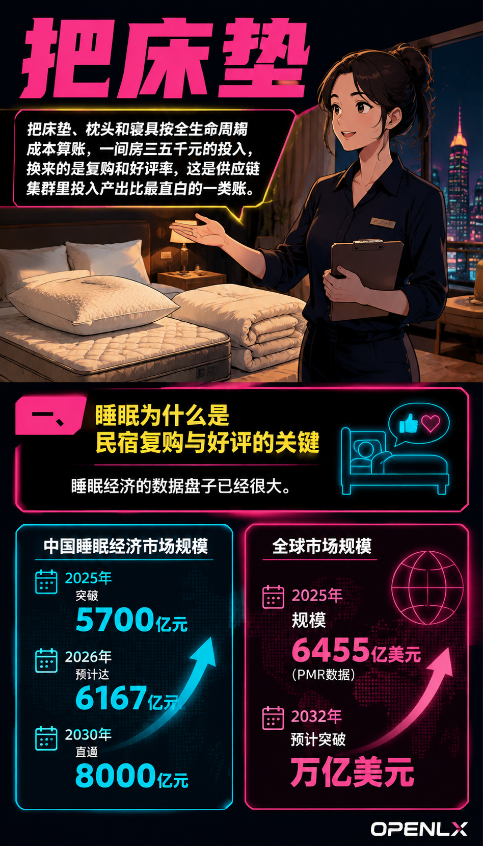 民宿睡眠体验投入账：床垫、枕头与寝具怎么买：四、把"好睡"做成卖点与产品