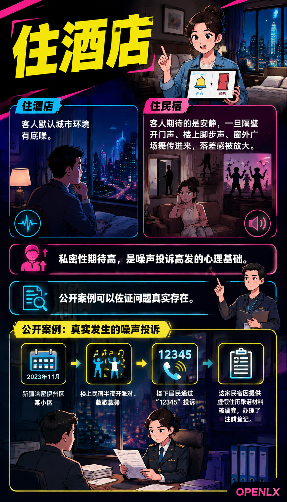 民宿隔音与噪声治理：投诉高发项的硬件解法：一、噪声投诉为什么高发