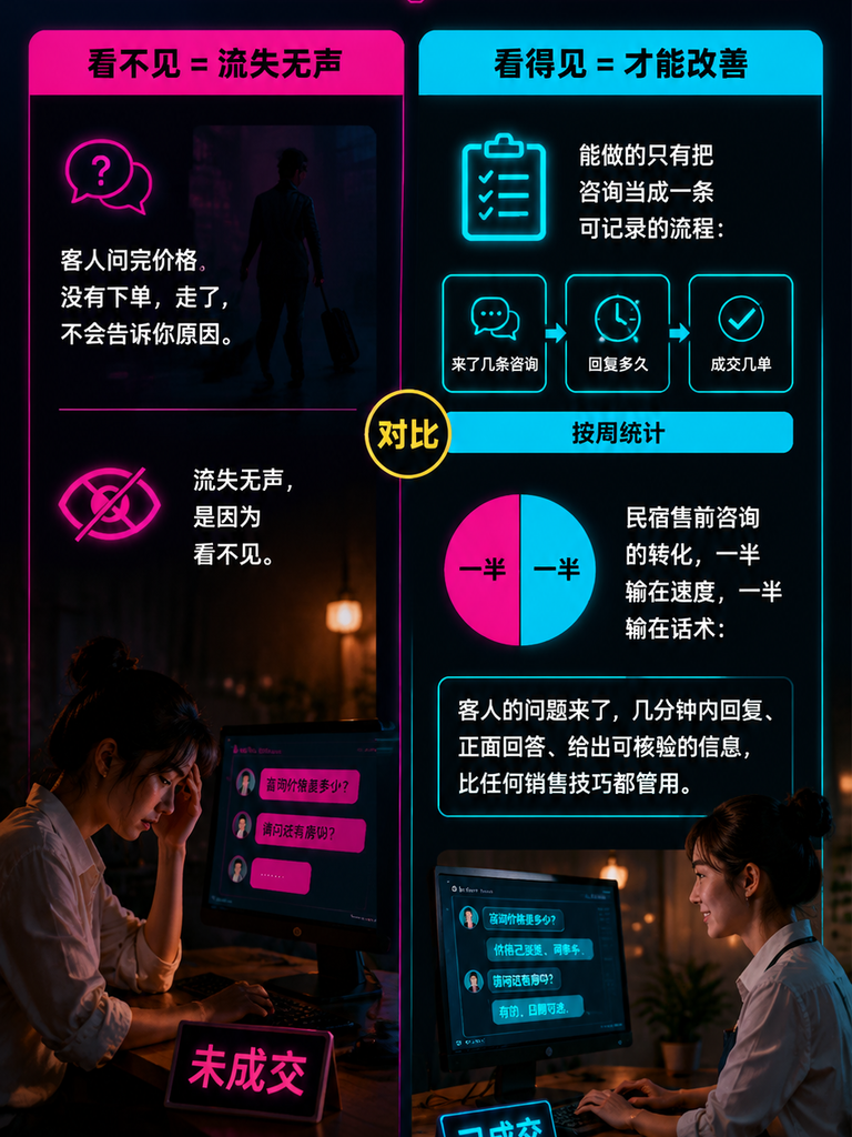 民宿售前咨询转化:从“在吗“到下单的客服话术:二、高频问题库:价格、房型、停车、宠物、发票