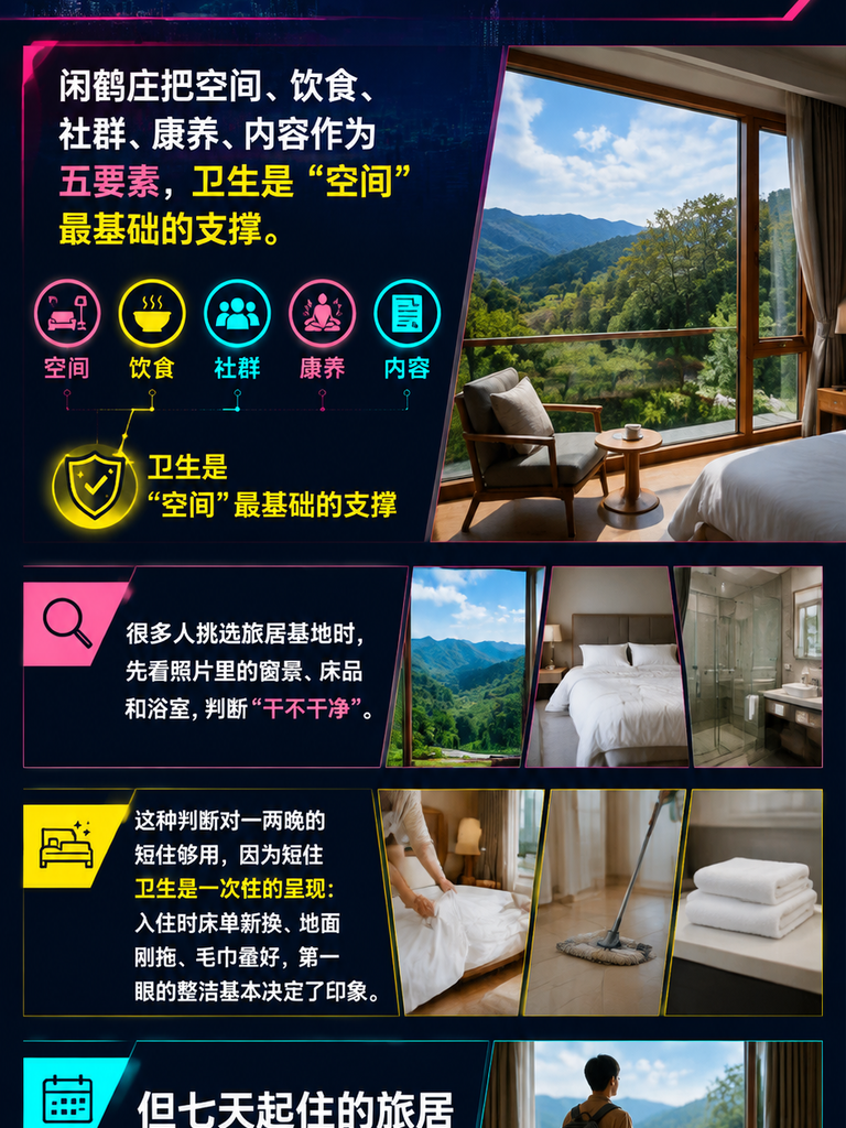 长住卫生靠连续性:旅居基地的清洁与布草如何让人安心:与餐食安全的衔接:聚焦清洁,不重复讲吃